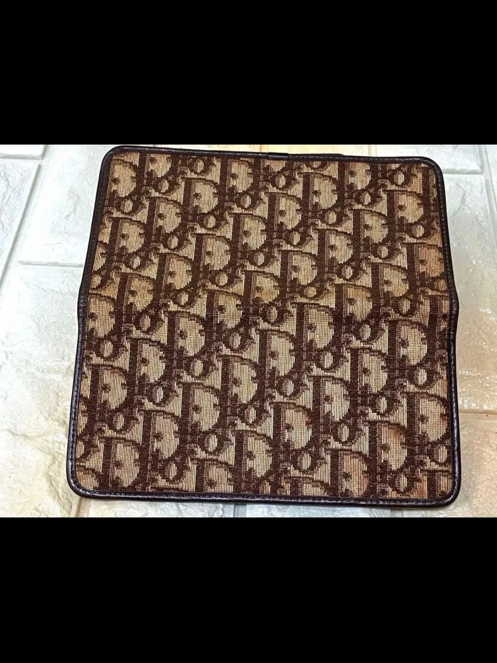 Dior Brown Signature Jacquard Wallet
